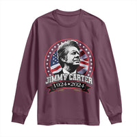 39th President Jimmy Carter Long Sleeve Shirt USA Legacy American Flag