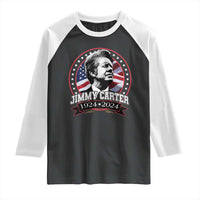 39th President Jimmy Carter Raglan Shirt USA Legacy American Flag