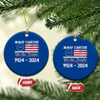39th President Jimmy Carter Ceramic Ornament USA Legacy We The People Betsy Ross Flag - Wonder Print Shop