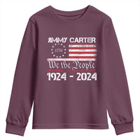 39th President Jimmy Carter Youth Sweatshirt USA Legacy We The People Betsy Ross Flag