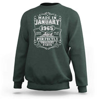 Retro Classic Made In January 1965 Sweatshirt Aged Perfectly Original Parts 60 Years Old Vintage 60th Birthday Men