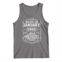 Retro Classic Made In January 1965 Tank Top Aged Perfectly Original Parts Vintage Birthday Men
