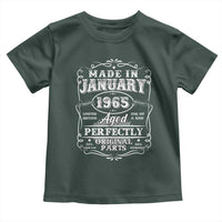 Retro Classic Made In January 1965 Toddler T Shirt Aged Perfectly Original Parts Vintage Birthday Men