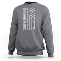 2nd Amendment American Flag Sweatshirt Patriotic Right to Bear Arms USA Patriot