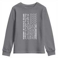 2nd Amendment American Flag Youth Sweatshirt Patriotic Right to Bear Arms USA Patriot