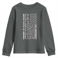 2nd Amendment American Flag Youth Sweatshirt Patriotic Right to Bear Arms USA Patriot