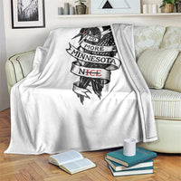 No More Minnesota Nice Loon Resistance Throw Blanket Ice Out Rebellion