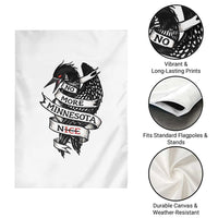No More Minnesota Nice Loon Resistance Garden Flag Ice Out Rebellion