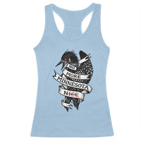 No More Minnesota Nice Loon Resistance Racerback Tank Top Ice Out Rebellion