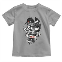 No More Minnesota Nice Loon Resistance Toddler T Shirt Ice Out Rebellion