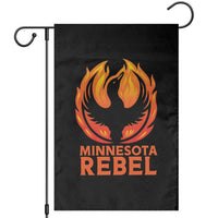 Minnesota Rebel Loon Garden Flag Rising From Fire Political Resistance