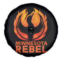 Minnesota Rebel Loon Spare Tire Cover Rising From Fire Political Resistance