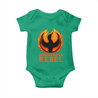 Minnesota Rebel Loon Baby Onesie Rising From Fire Political Resistance