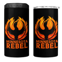 Minnesota Rebel Loon 4 in 1 Can Cooler Tumbler Rising From Fire Political Resistance