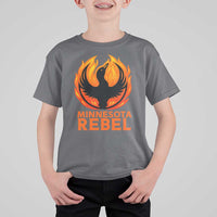 Minnesota Rebel Loon T Shirt For Kid Rising From Fire Political Resistance