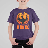 Minnesota Rebel Loon T Shirt For Kid Rising From Fire Political Resistance
