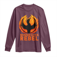 Minnesota Rebel Loon Long Sleeve Shirt Rising From Fire Political Resistance