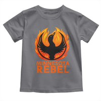 Minnesota Rebel Loon Toddler T Shirt Rising From Fire Political Resistance