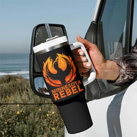 Minnesota Rebel Loon Tumbler With Handle Rising From Fire Political Resistance