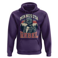 Minnesota Rebel Grumpy Loon Hoodie Retro Vintage Politcal Resistance