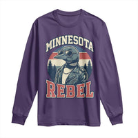 Minnesota Rebel Grumpy Loon Long Sleeve Shirt Retro Vintage Politcal Resistance