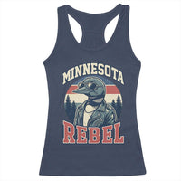 Minnesota Rebel Grumpy Loon Racerback Tank Top Retro Vintage Politcal Resistance