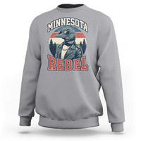 Minnesota Rebel Grumpy Loon Sweatshirt Retro Vintage Politcal Resistance