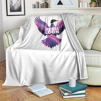 Rebel Loon Aurora Northern Lights Throw Blanket Minnesota Night Sky Politcal Resistance
