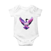 Rebel Loon Aurora Northern Lights Baby Onesie Minnesota Night Sky Politcal Resistance