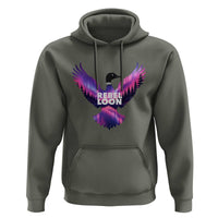 Rebel Loon Aurora Northern Lights Hoodie Minnesota Night Sky Politcal Resistance