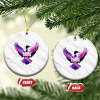 Rebel Loon Aurora Northern Lights Ceramic Ornament Minnesota Night Sky Politcal Resistance