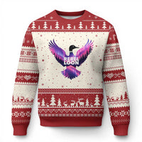 Rebel Loon Aurora Northern Lights Ugly Christmas Sweater Minnesota Night Sky Politcal Resistance