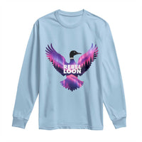 Rebel Loon Aurora Northern Lights Long Sleeve Shirt Minnesota Night Sky Politcal Resistance
