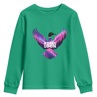 Rebel Loon Aurora Northern Lights Youth Sweatshirt Minnesota Night Sky Politcal Resistance