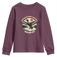 Minnesota Rebel Alliance Loon Youth Sweatshirt Abolish Ice Protest