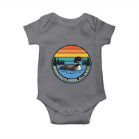Minnesota Rebel Alliance Vintage Retro Sunset Loon Baby Onesie