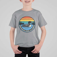 Minnesota Rebel Alliance Vintage Retro Sunset Loon T Shirt For Kid