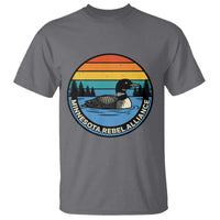 Minnesota Rebel Alliance Vintage Retro Sunset Loon T Shirt