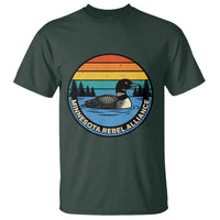 Minnesota Rebel Alliance Vintage Retro Sunset Loon T Shirt