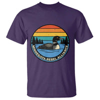 Minnesota Rebel Alliance Vintage Retro Sunset Loon T Shirt