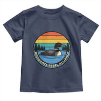 Minnesota Rebel Alliance Vintage Retro Sunset Loon Toddler T Shirt