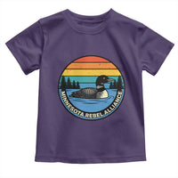 Minnesota Rebel Alliance Vintage Retro Sunset Loon Toddler T Shirt