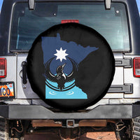 Minnesota Loon Rising Spare Tire Cover Star Emblem MN State Flag Pride