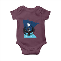 Minnesota Loon Rising Baby Onesie Star Emblem MN State Flag Pride