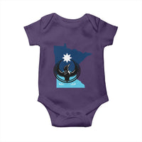 Minnesota Loon Rising Baby Onesie Star Emblem MN State Flag Pride