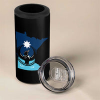 Minnesota Loon Rising 4 in 1 Can Cooler Tumbler Star Emblem MN State Flag Pride