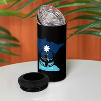 Minnesota Loon Rising 4 in 1 Can Cooler Tumbler Star Emblem MN State Flag Pride