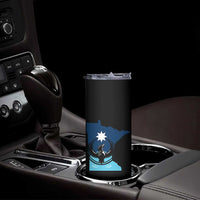 Minnesota Loon Rising Skinny Tumbler Star Emblem MN State Flag Pride