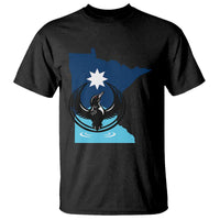 Minnesota Loon Rising T Shirt Star Emblem MN State Flag Pride