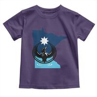 Minnesota Loon Rising Toddler T Shirt Star Emblem MN State Flag Pride
